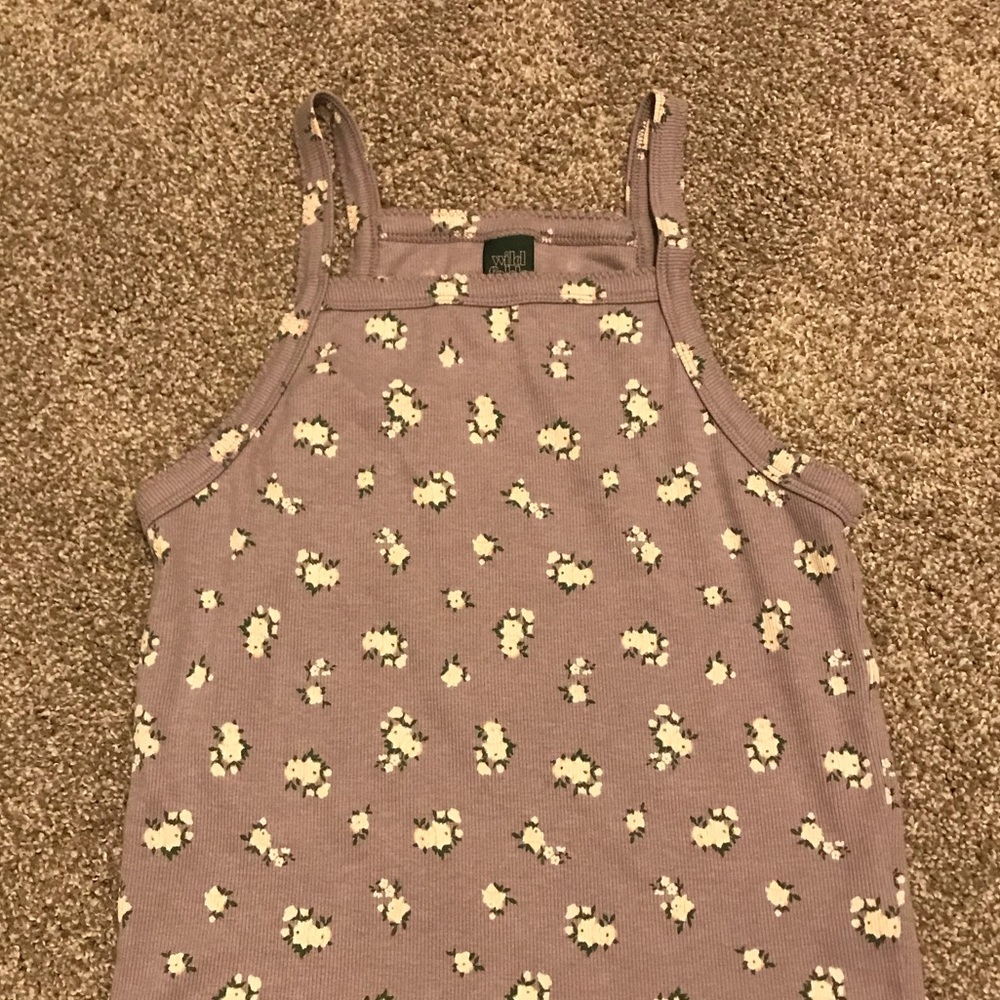 Wild Fable High Neck Cropped Tank Size M
